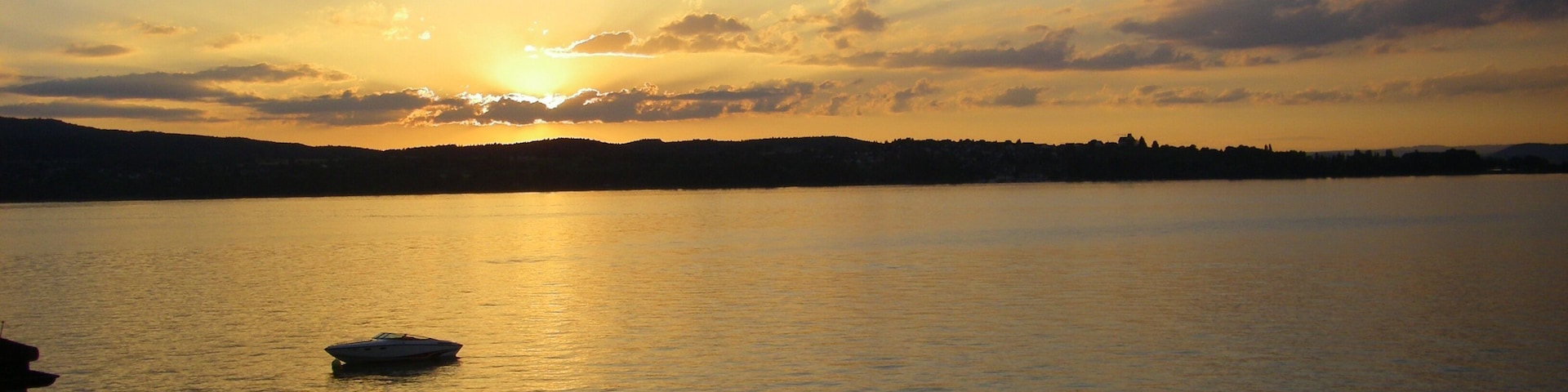 Sunset at the Untersee, a part of Lake Constance.