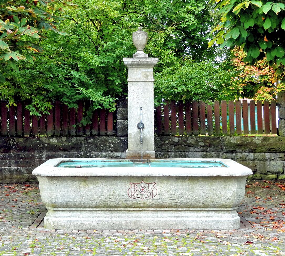 Fountain of 1861 in Berlingen TG, Switzerland