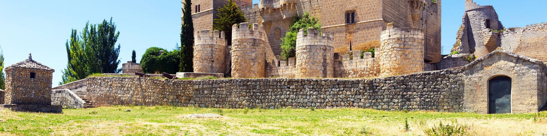 Castle of Ampudia in summer