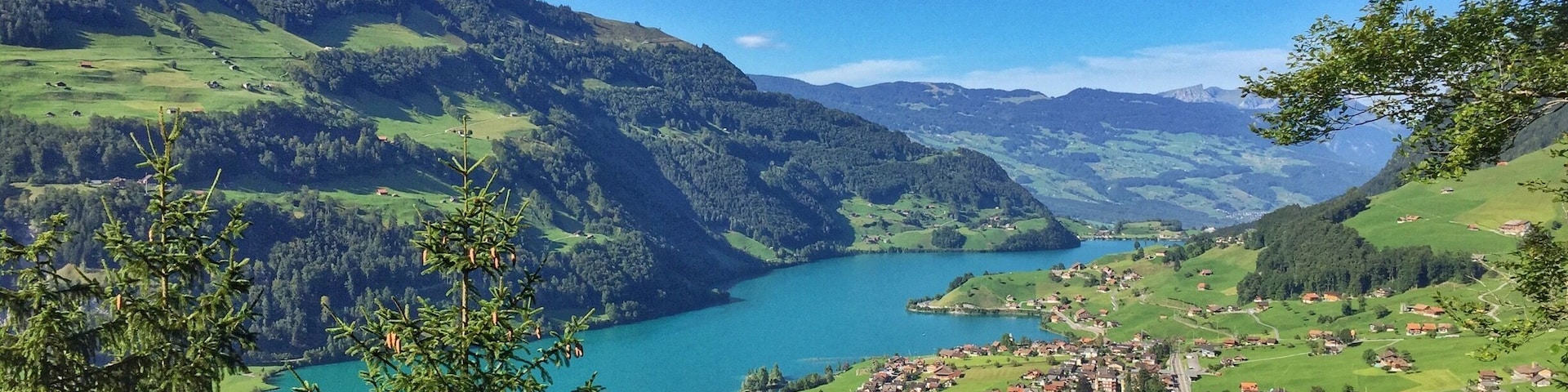 Overlooking Lake Lungern.