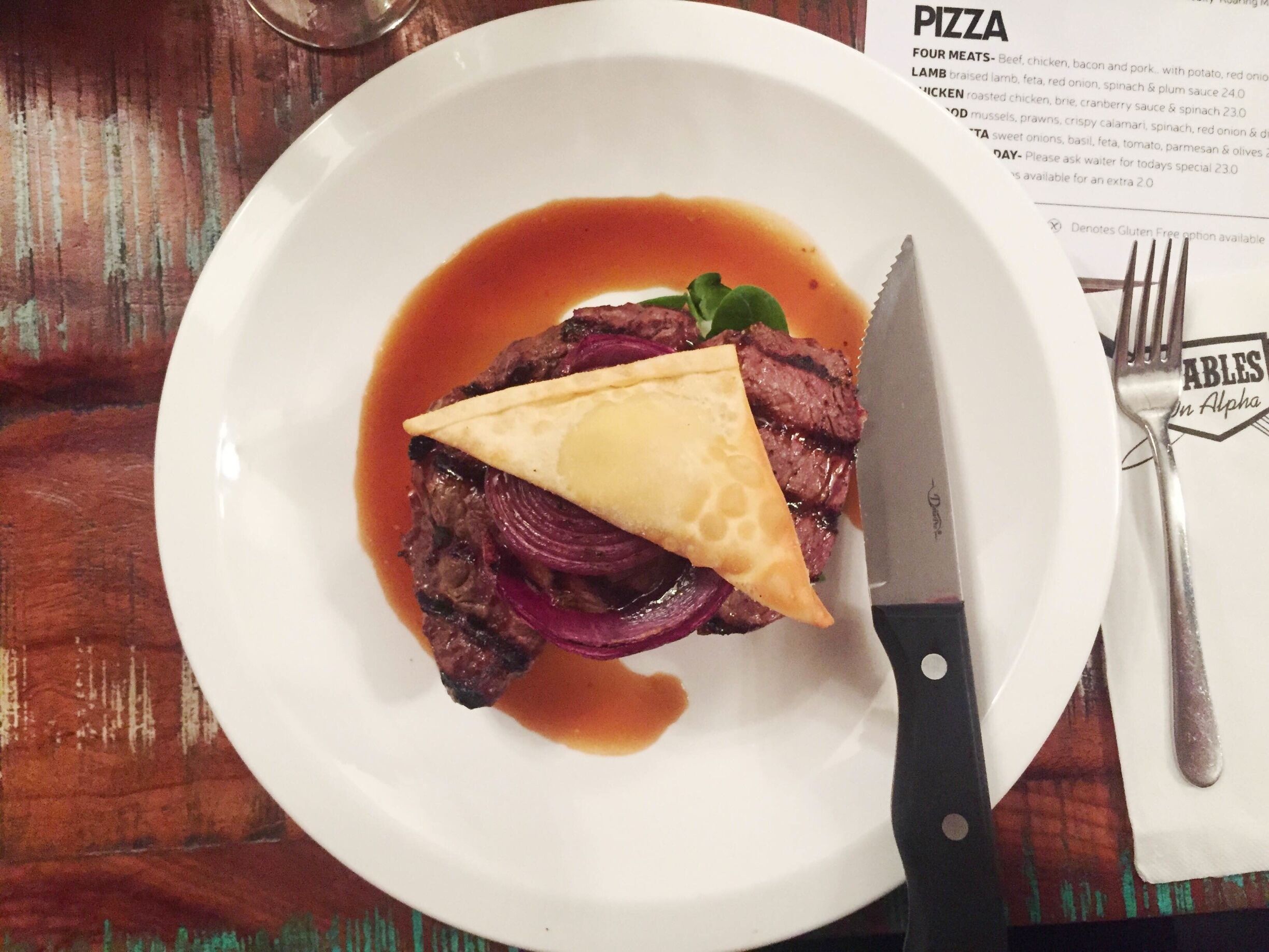 Food at The Stables is top notch! The steak with blue wonton was unbelievable. A great spot to watch the rugby too.

www.cheskiesgaplife.com