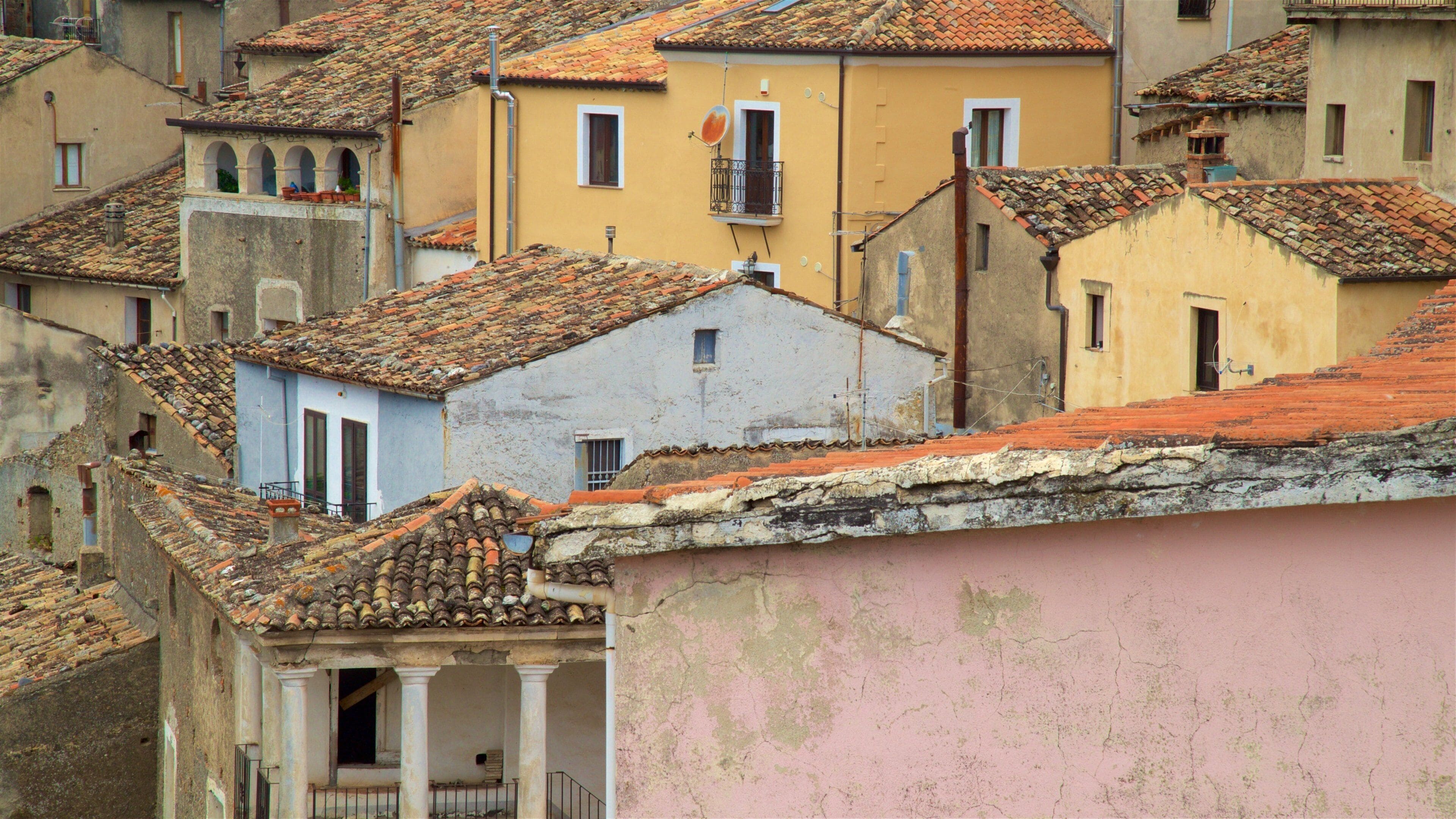 Altomonte which includes a small town or village