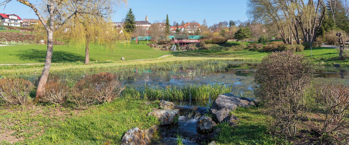 Im Kurpark mit japanischem Garten