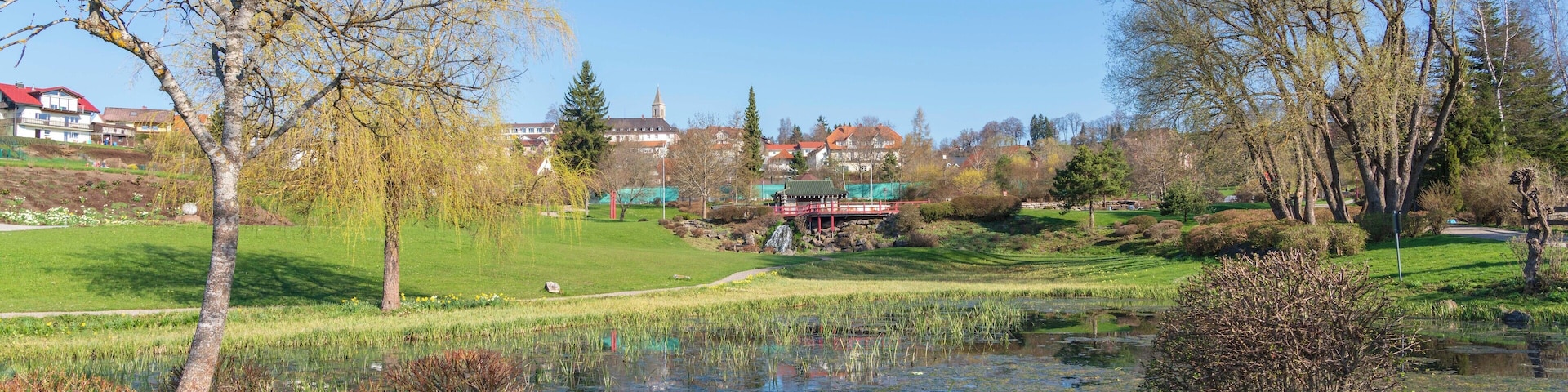 Im Kurpark mit japanischem Garten