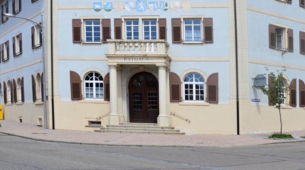 Historical City Hall in the Old Town of Bonndorf in the Black forest, Baden - Württemberg