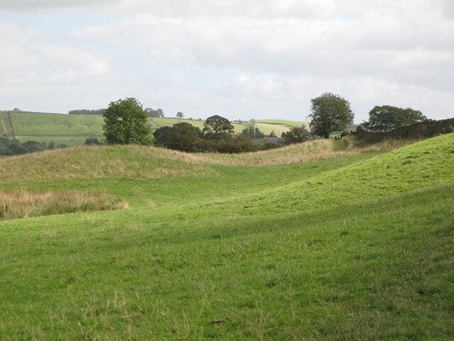 The north defensive ditch of Hadrian's Wall between Gilsland and Chapel House Farm