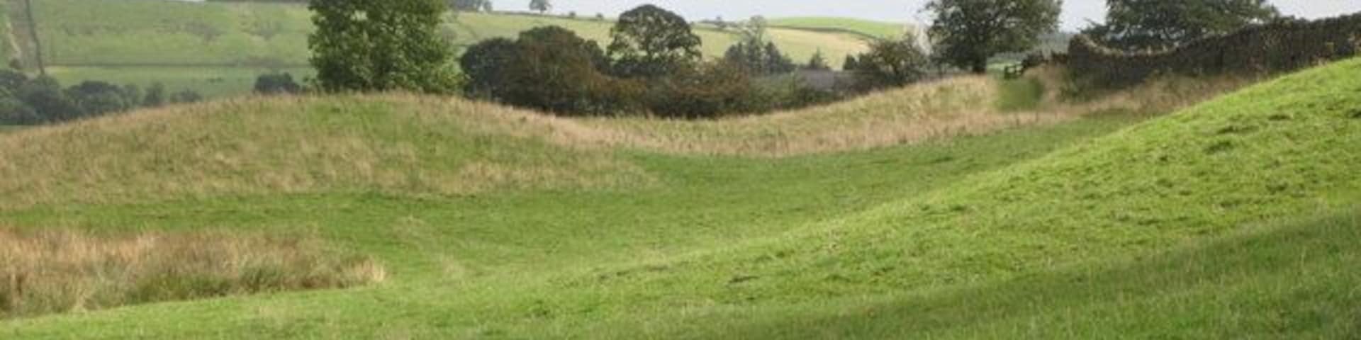The north defensive ditch of Hadrian's Wall between Gilsland and Chapel House Farm