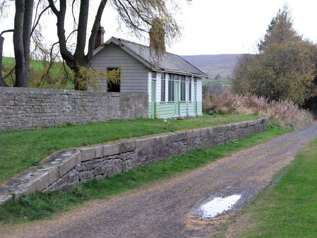 Slaggyford Station (2) The bed of the former railway is now the Pennine Cycleway.