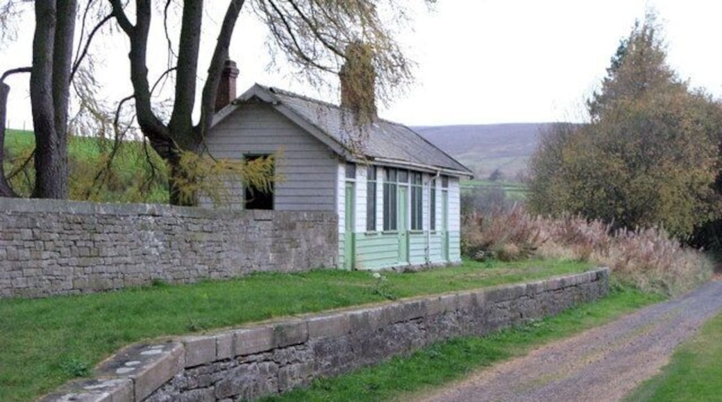 Slaggyford Station (2) The bed of the former railway is now the Pennine Cycleway.