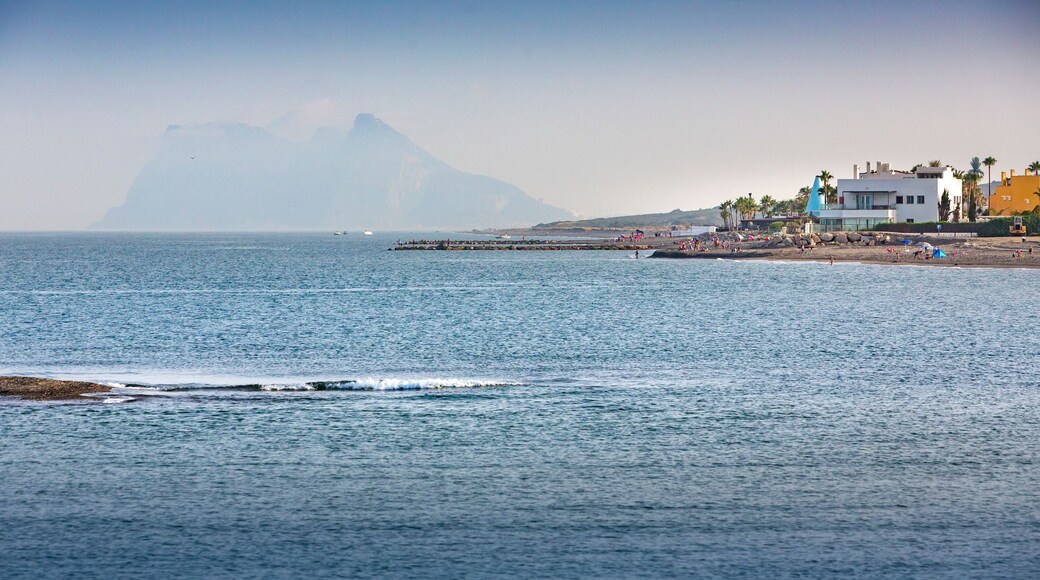 Sunset in Sotogrande with Gibraltar on the horizon