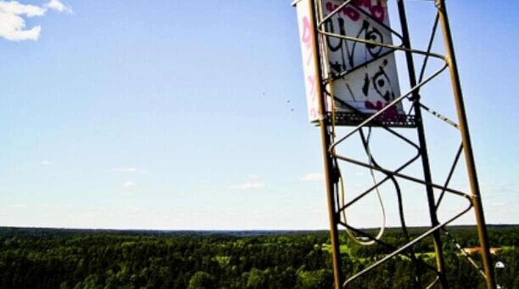 Climb this tiny but steep hill and on a clear day, you can see as far as all the way to Stockholm.