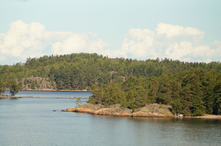 Ausfahrt von Stockholm aus durch den Schärengarten