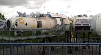 Mir replica, one of the most interesting sights in the Cité de l'Espace. Mir was a space station that operated in low Earth orbit from 1986 to 2001, owned by the Soviet Union and later by Russia. It was the first modular space station and was assembled in orbit from 1986 to 1996. Until 21 March 2001 it was the largest satellite in orbit, succeeded by the International Space Station