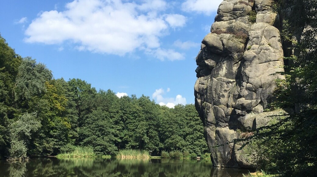 Tranquility or Mirror Lake, next to the Externsteine. A former sacred place, which still is getting lots of attention. So get there early if you want to avoid the masses. Nice nature reserve, with many trails.
http://www.externsteine-info.de/index.php?show=english