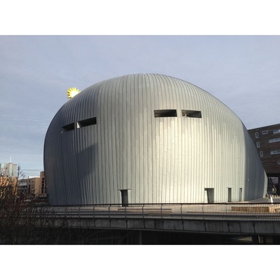 As if the building is looking right at you...