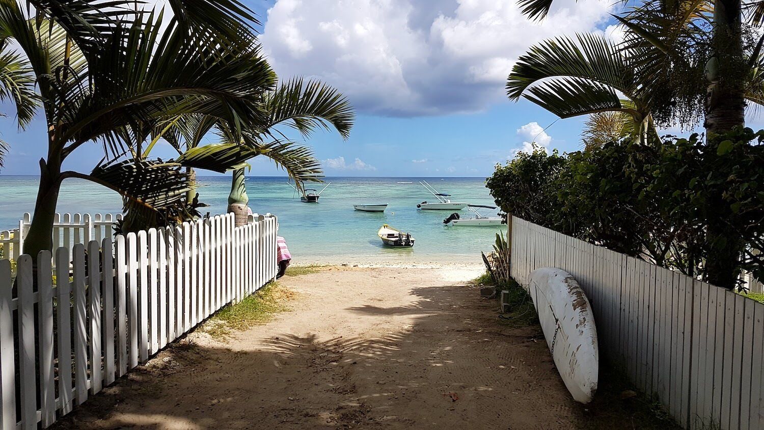 The short path to the beach would entice any visitor, with tropical water, white sand and palm trees drawing closer and closer with every step. Definitely one of the prettiest beaches in Mauritius.

#mauritius #trouauxbiches #islandlife #beachlife #paradise