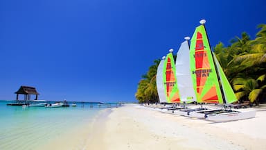 Trou aux Biches which includes a sandy beach and sailing