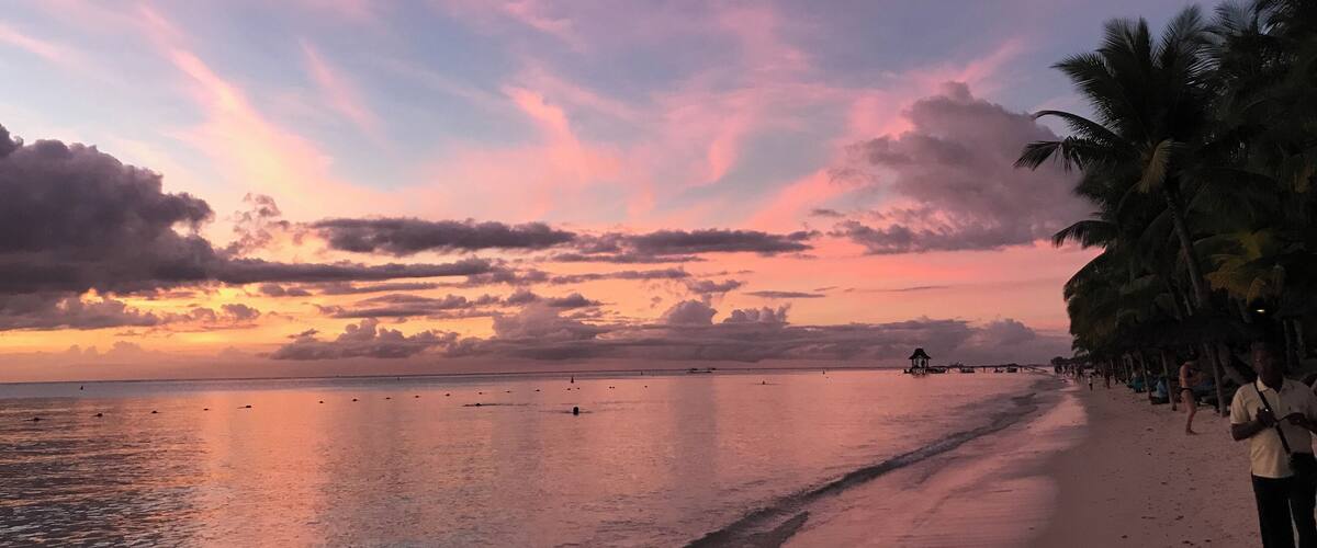 Gorgeous sunset at Trou Aux Biches