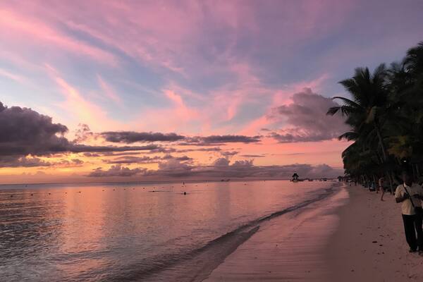 Gorgeous sunset at Trou Aux Biches