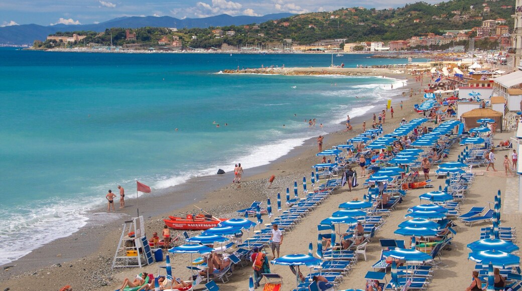 Celle Ligure featuring a coastal town, a luxury hotel or resort and general coastal views