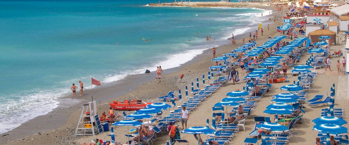 Celle Ligure featuring a coastal town, a luxury hotel or resort and general coastal views