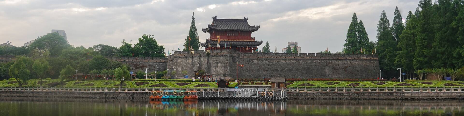 Ancient Jingzhou City Wall and Pagoda, Hubei China