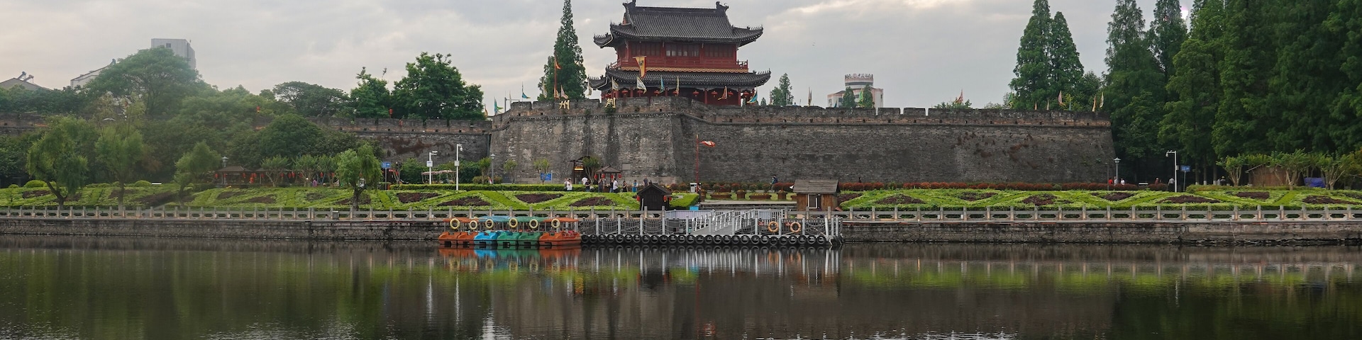 Ancient Jingzhou City Wall and Pagoda, Hubei China