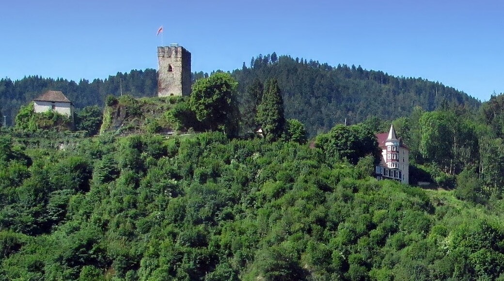 Schloss Hotel und Burgruine Hornberg im Schwarzwald