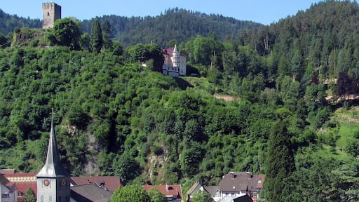 Burgruine und Schloss Hornberg im Schwarzwald