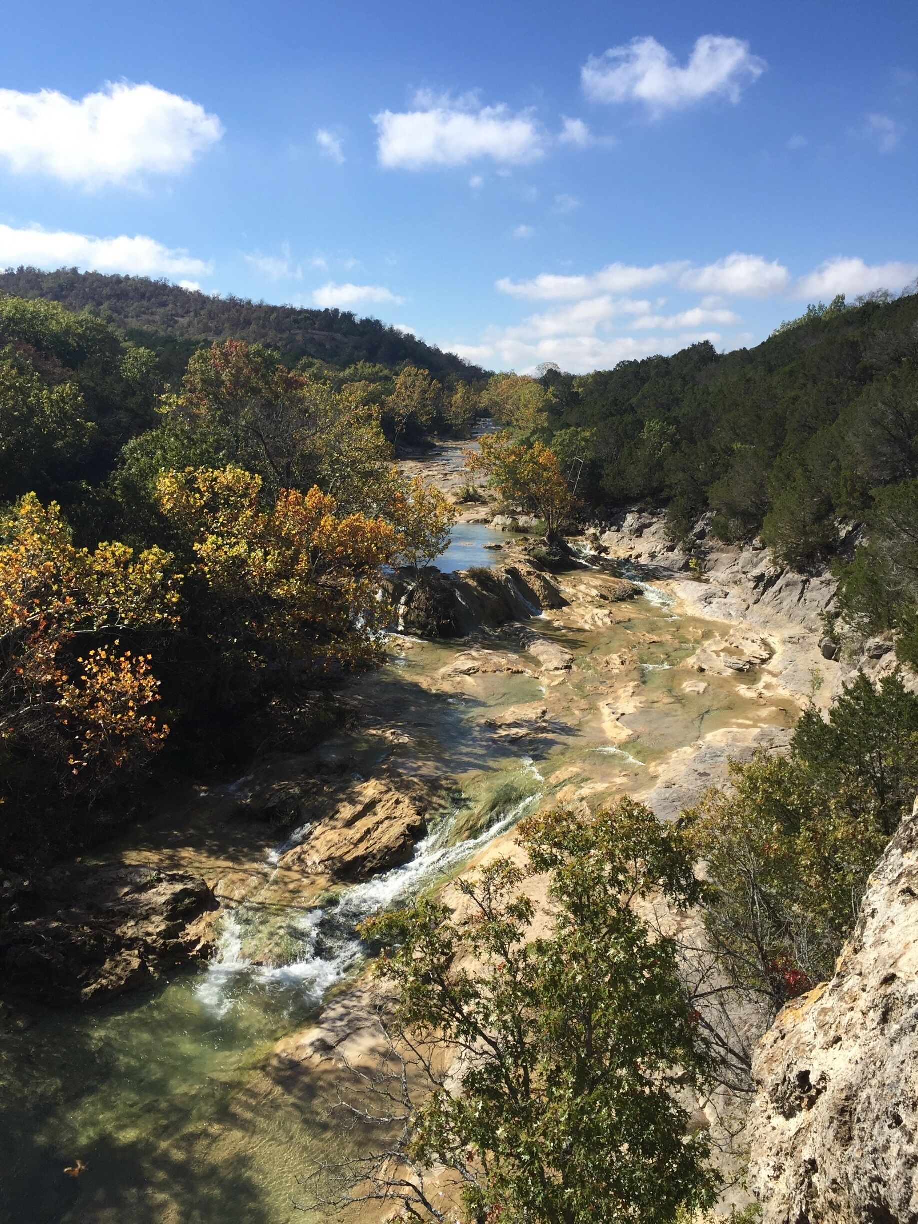 Fall is the perfect time to visit this park to appreciate the river environs without all the swimmers. Don't miss the views of the river above the falls from the hiking trails. 