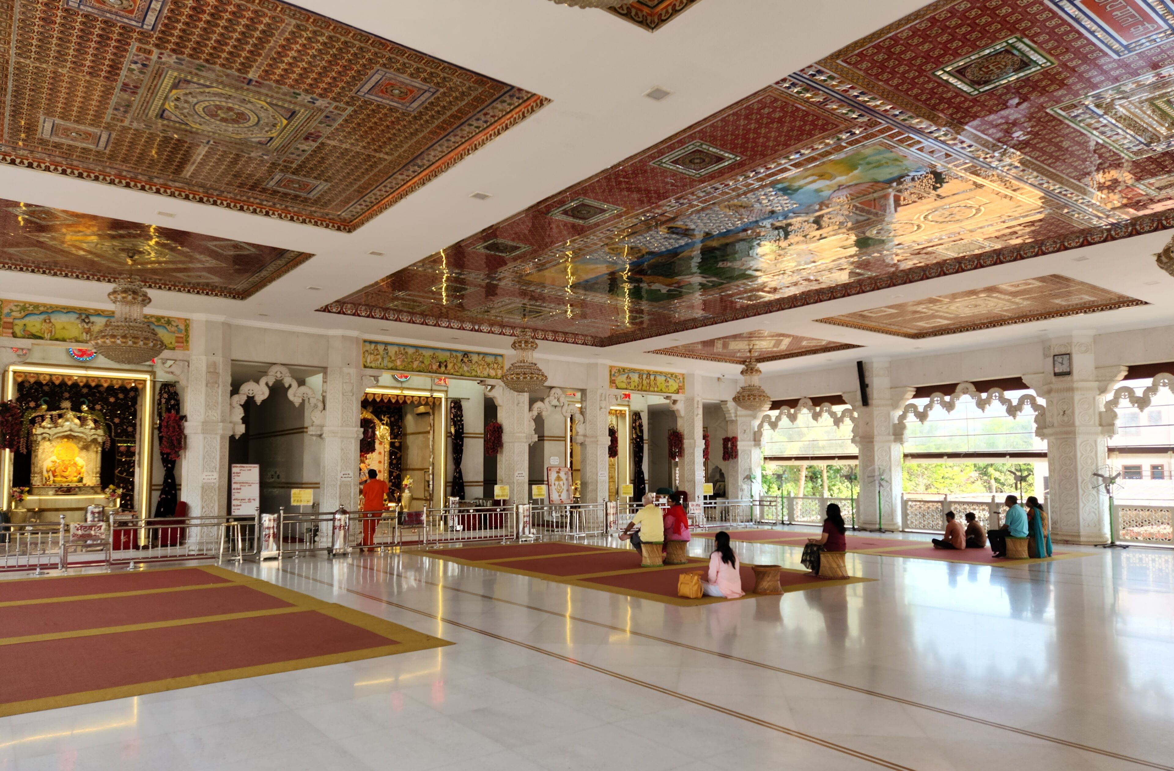 Lonavala, Maharashtra India - Apr 24 2023: Shree Narayani Dham Temple in Tungarli, Lonavala.