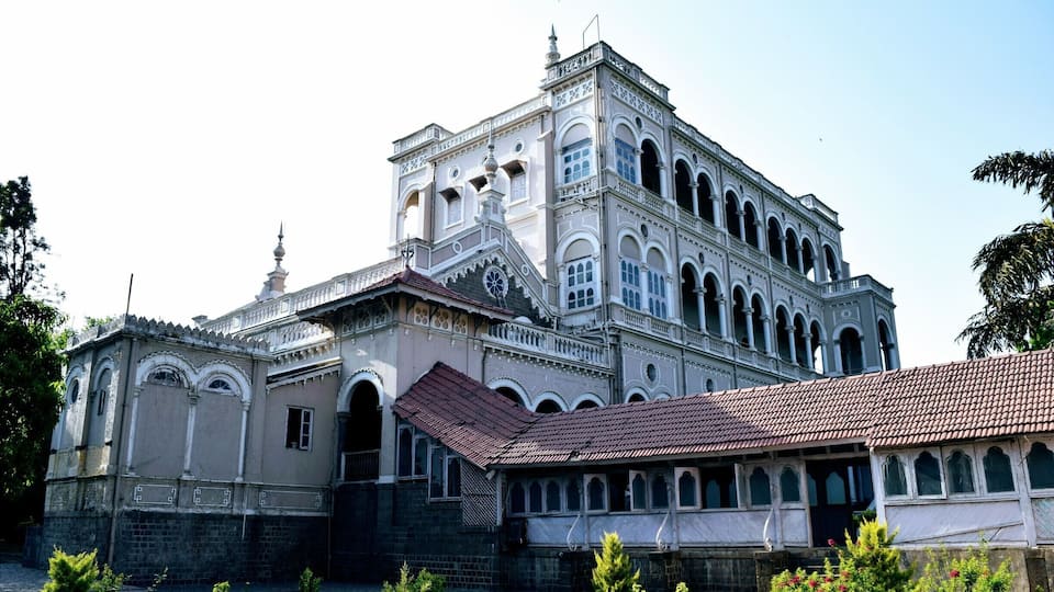 Aga Khan Palace in Pune. Mahatma Gandhi was placed on house arrest here during the quit India movement.