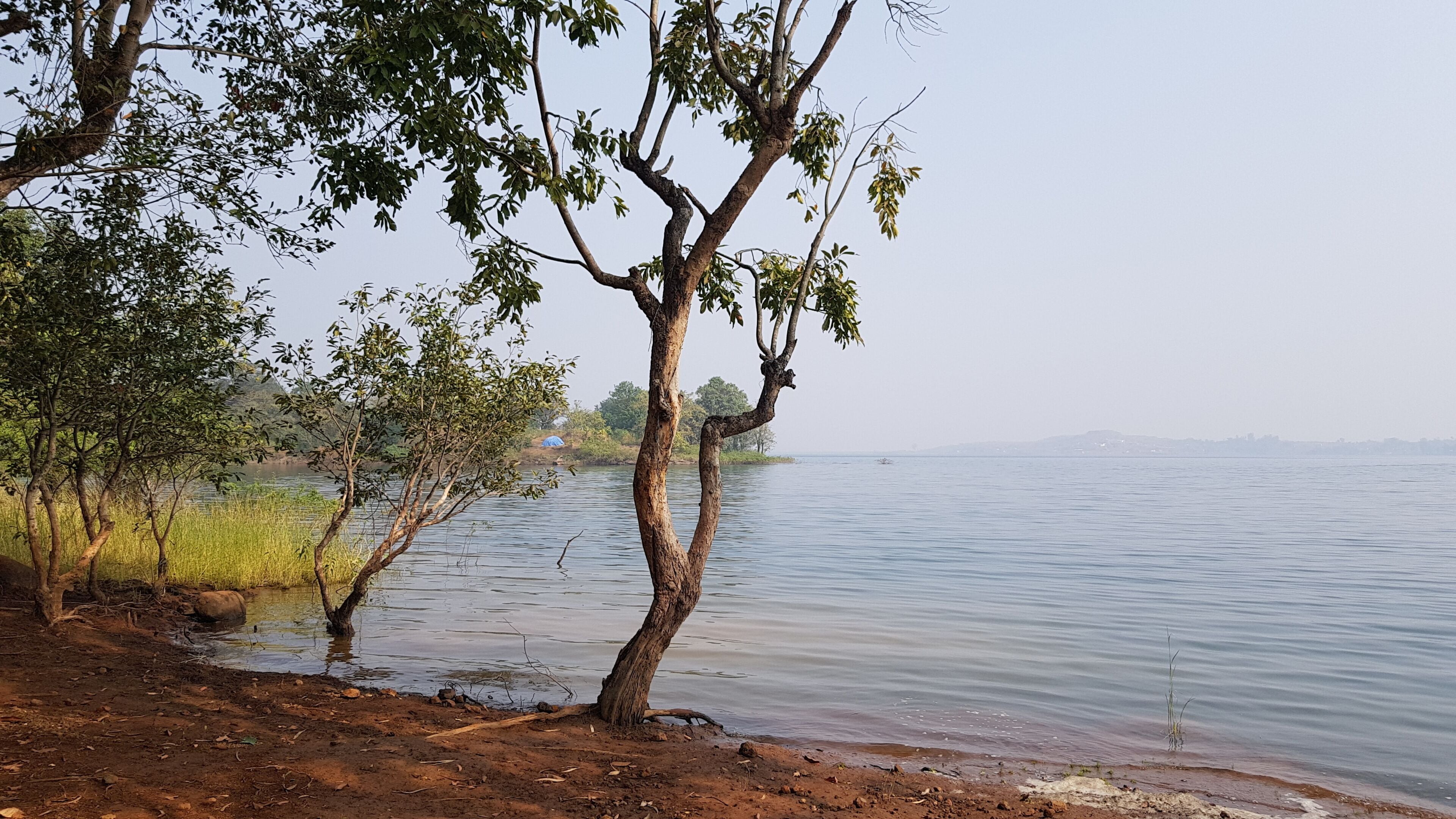 Pavana lake side view. Pavana lake is located in Lonavala, a hillstation near Maharashtra, India