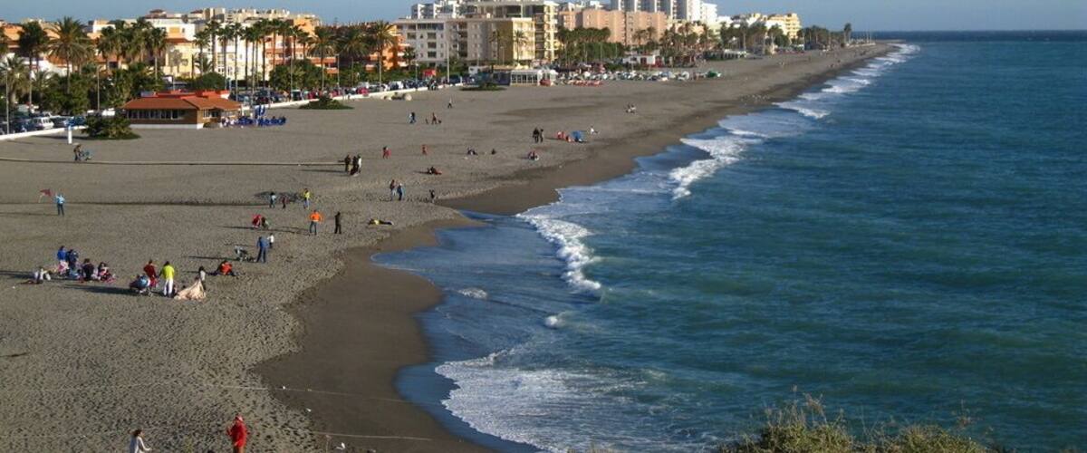 Beach in Salobreña, Spain.