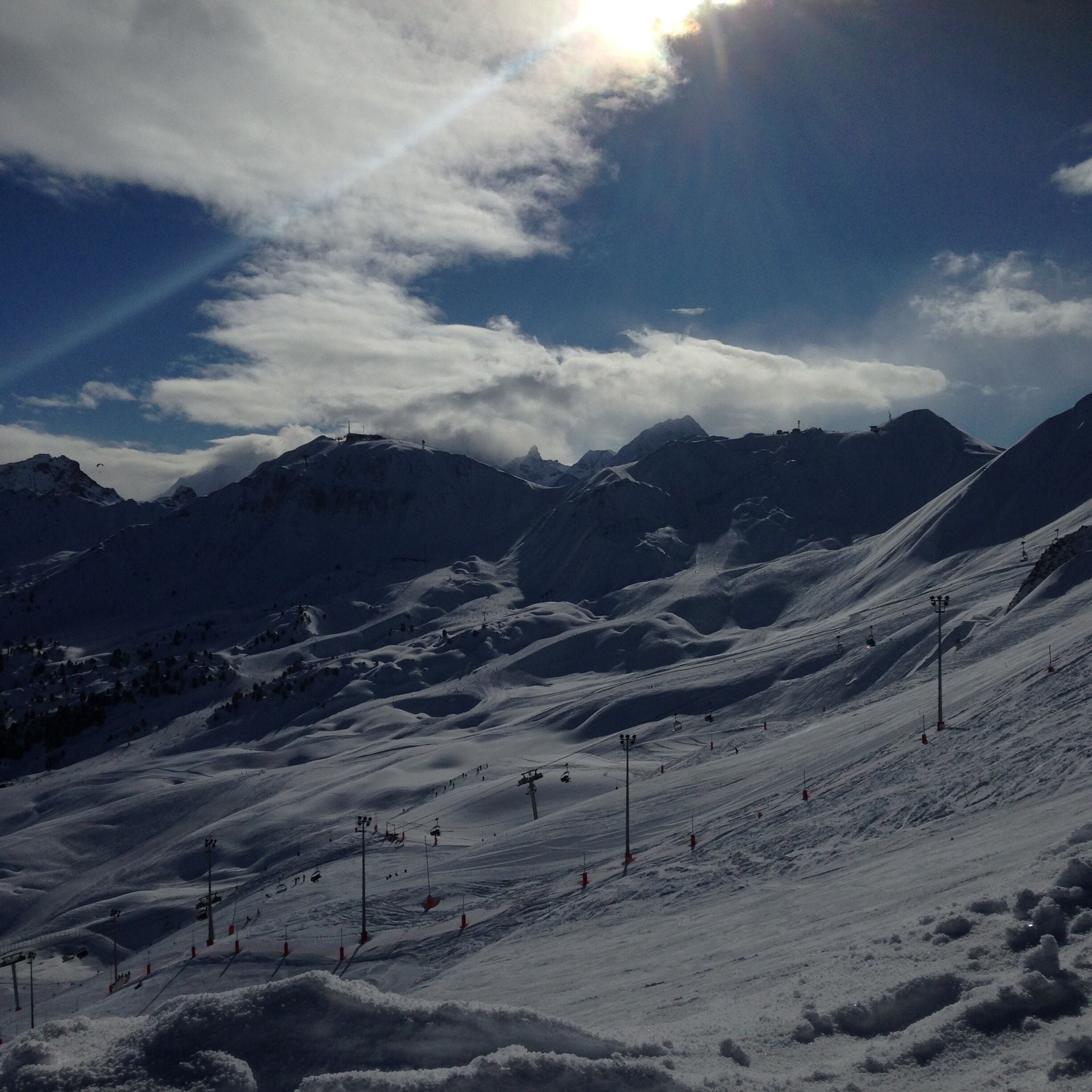 Fantastic conditions with the higher pistes empty at the beginning of the week 