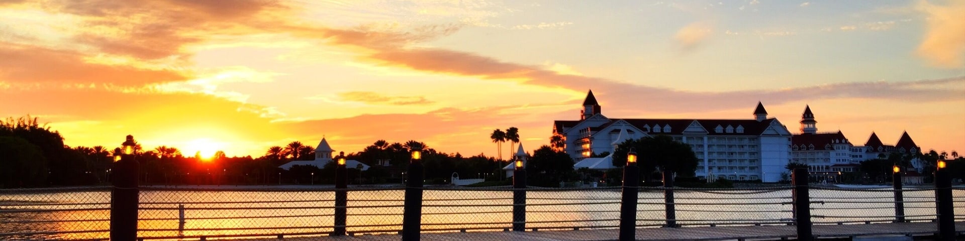 A gorgeous #sunset at Disney's Polynesian Resort with the Grand Floridian in the background.
#Disney #Beach #Lake #Dock