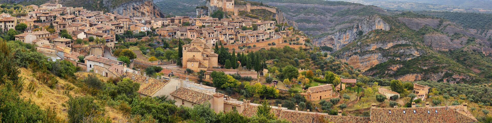 Alquezar, a beautiful medieval village in Huesca, Spain
