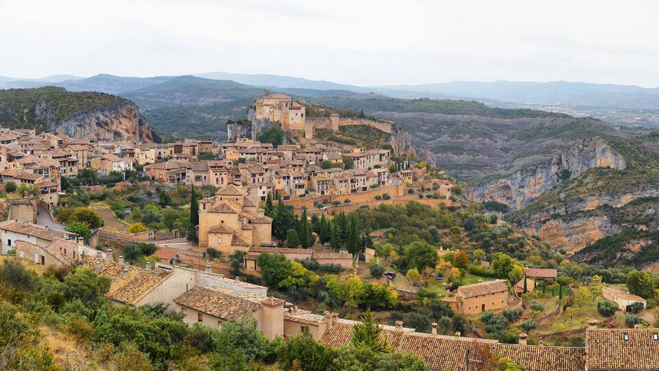 Alquezar, a beautiful medieval village in Huesca, Spain