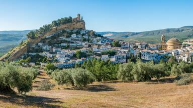 Panoramic sight in Montefrio, beautiful village in the province of Granada, Andalusia, Spain.