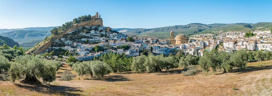 Panoramic sight in Montefrio, beautiful village in the province of Granada, Andalusia, Spain.