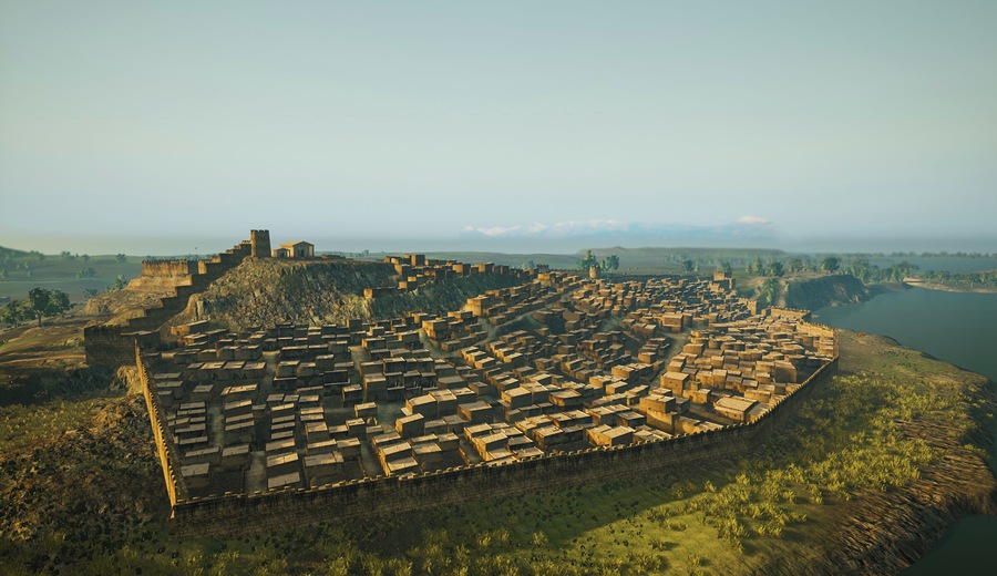 Vista aèria del conjunt del Puig de Sant Andreu.