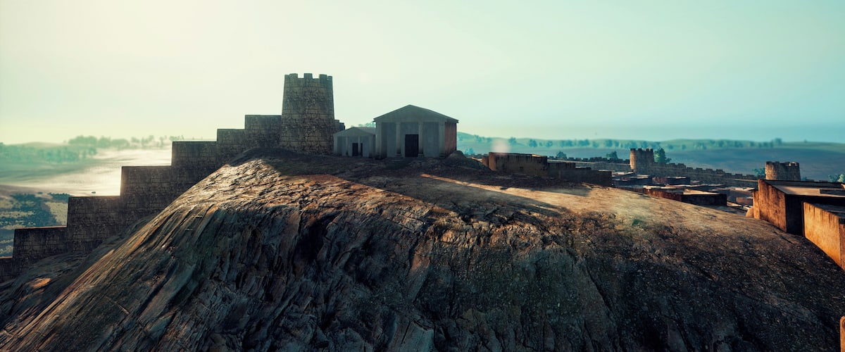 Temples a la part alta del Puig de Sant Andreu.