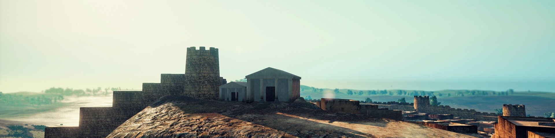 Temples a la part alta del Puig de Sant Andreu.