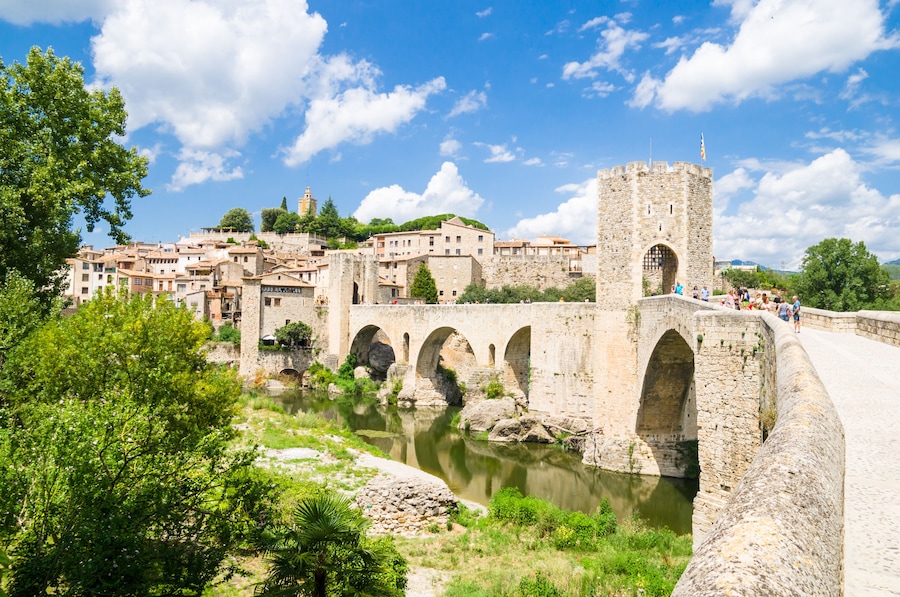 Besalu in Girona, Catalonia, Spain; Shutterstock ID 288248138