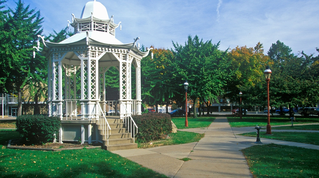 White Pagoda built in 1877 in Washington Park, Dubuque, IA