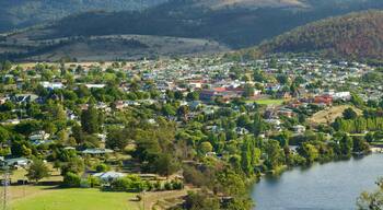 New Norfolk som viser rolig landskap, landskap og liten by eller landsby