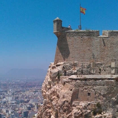 View of Alicante & part of the castle