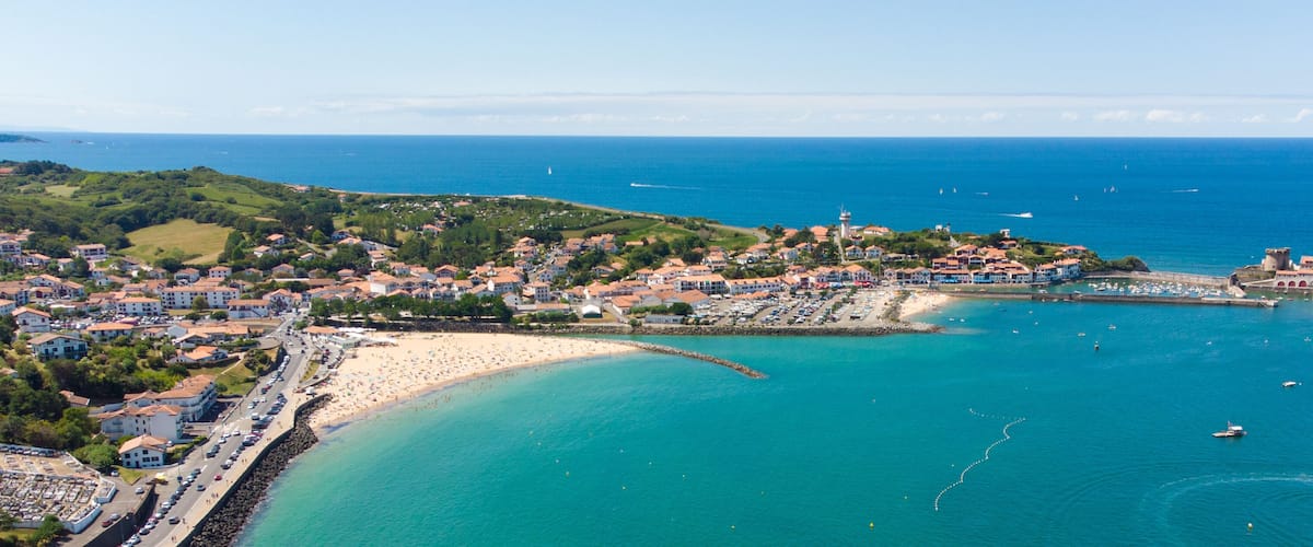 Ciboure, Pyrénées Atlantiques, vue aérienne