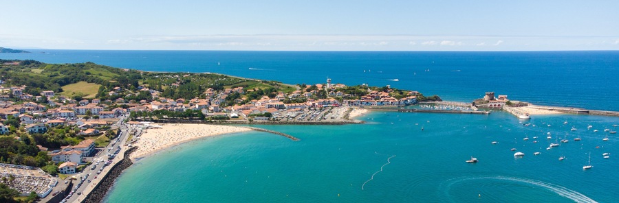 Ciboure, Pyrénées Atlantiques, vue aérienne