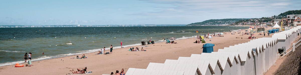Plage de Villers-sur mer, Normandie, France